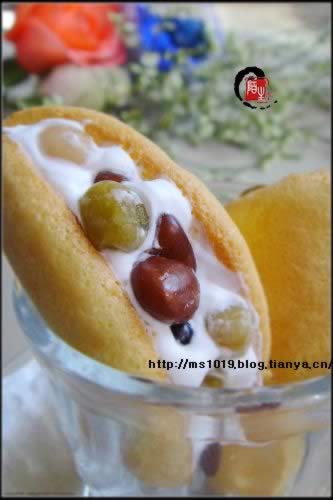 彩贝蜜豆蛋糕的做法