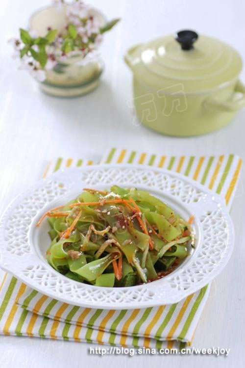 绿色凉皮的做法