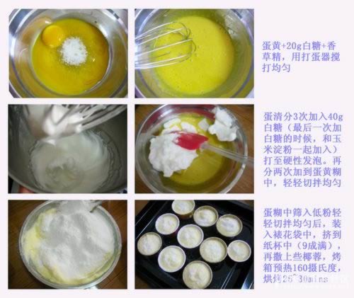 法式松软无水无油小蛋糕的做法