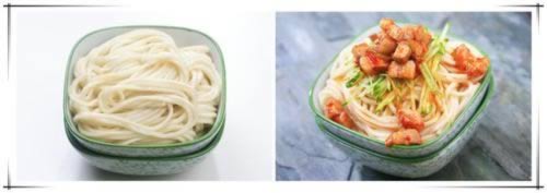 蒜蓉辣酱肉丁面的做法