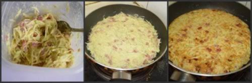 香肠土豆丝饼的做法