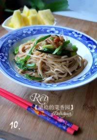 海米葱油拌面的做法