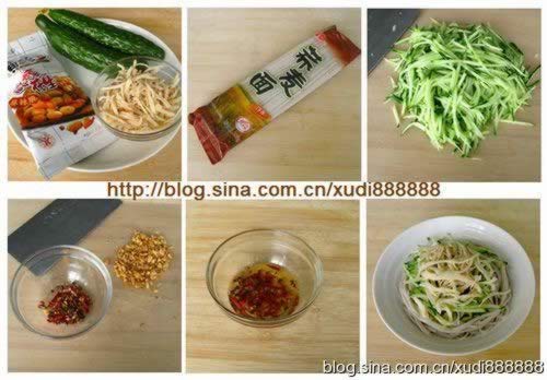 鸡丝荞麦面的做法