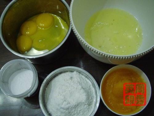 浓香南瓜泥戚风的做法