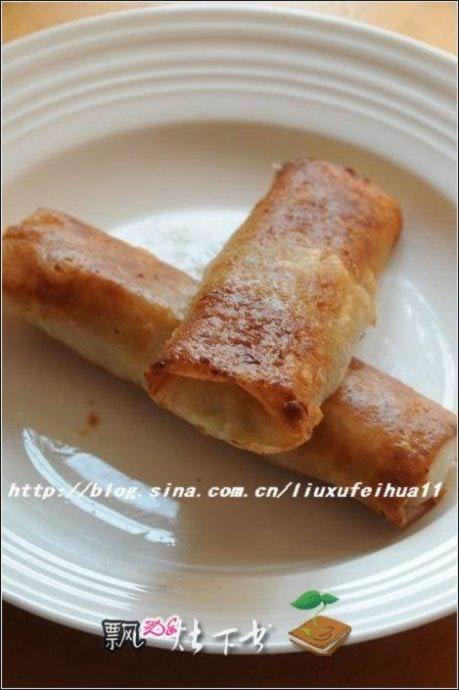 黄芽菜肉丝春卷的做法