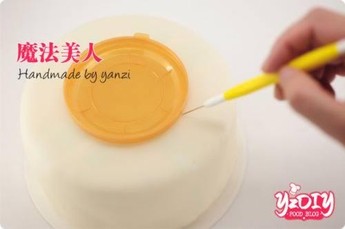 翻糖玫瑰条纹蛋糕的做法