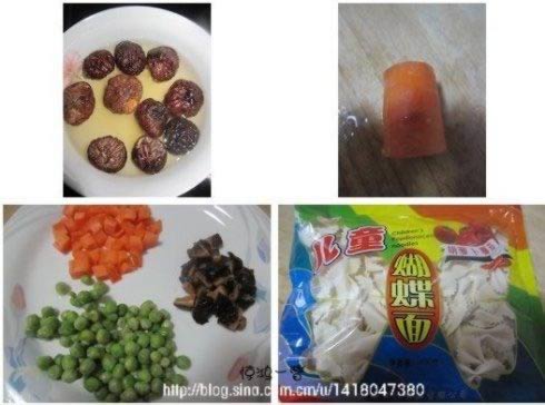 咖喱蝴蝶面的做法