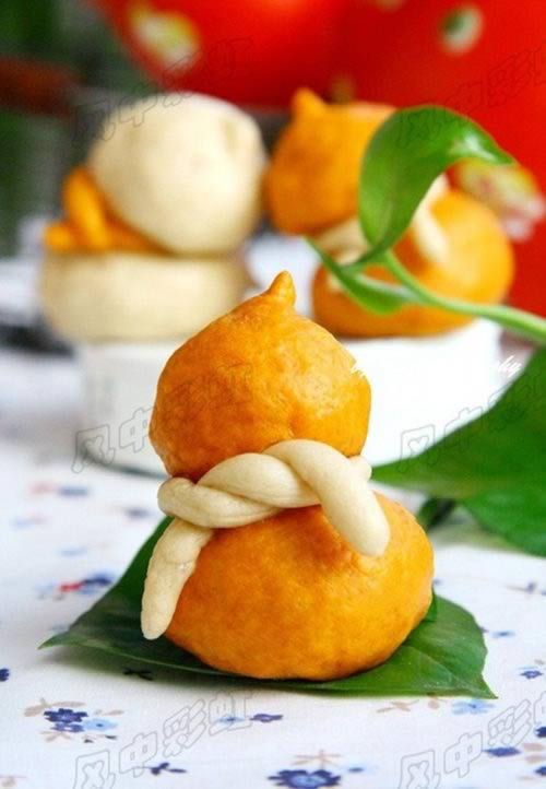 黄金葫芦包的做法