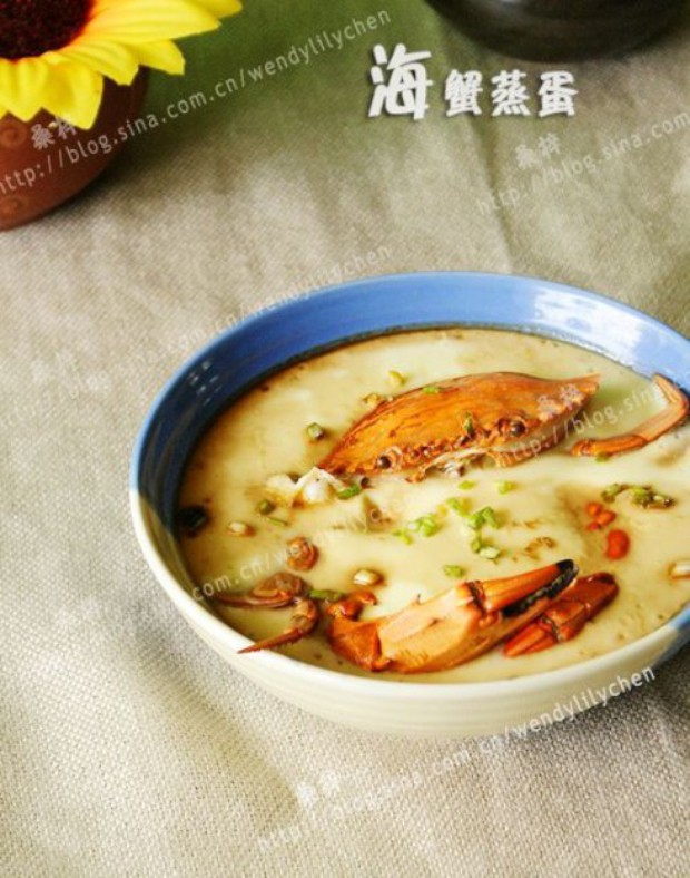 海蟹蒸蛋的做法 海蟹蒸蛋的做法
