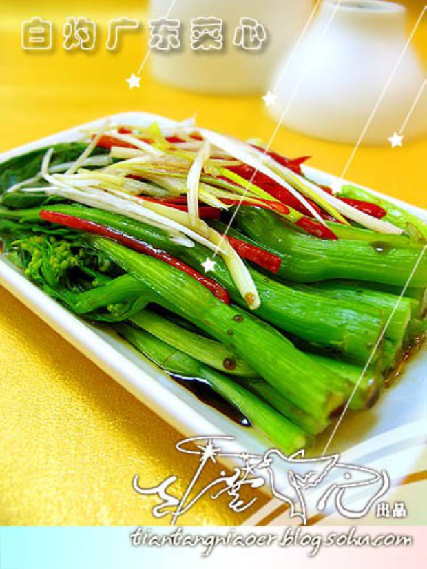 白灼广东菜心的做法 白灼广东菜心的做法