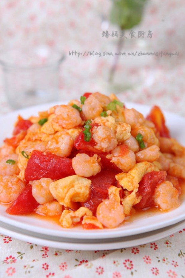 蕃茄鸡蛋炒虾仁的做法 蕃茄鸡蛋炒虾仁的做法