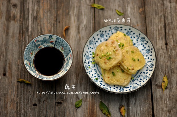 香煎葱香藕夹的做法,怎么做,香煎葱香藕夹如何做好吃详细步骤图解的做法