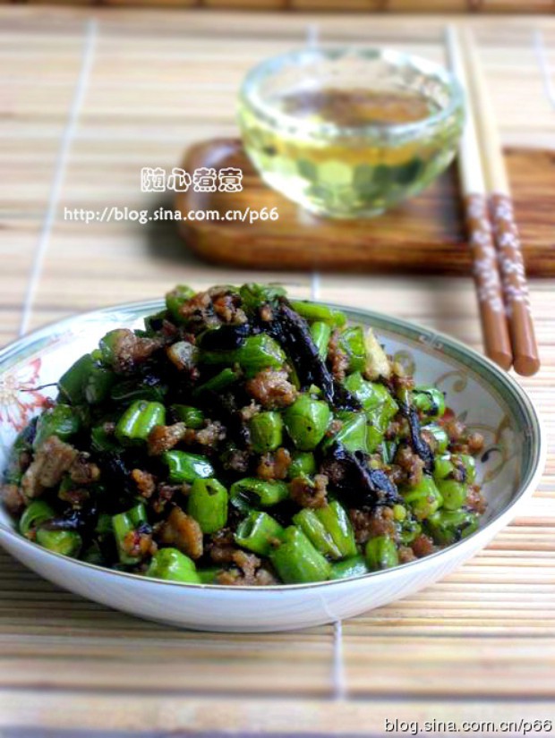 下饭菜榄菜肉末四季豆的做法,怎么做,榄菜肉末四季豆如何做好吃详细步骤图解的做法
