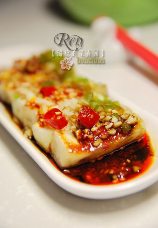 开胃下饭菜蒜泥辣茄条的做法,怎么做,蒜泥辣茄条如何做好吃详细步骤图解的做法