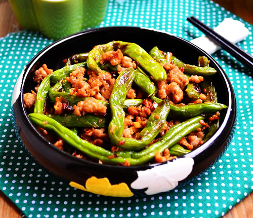 家常下饭 煸炒四季豆的做法图解,如何做,煸炒四季豆怎么做好吃的做法