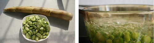 第2步蚕豆炒春笋的家常做法图片步骤