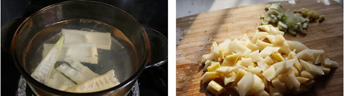 第3步蚕豆炒春笋的家常做法图片步骤