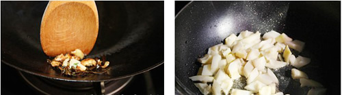 第4步蚕豆炒春笋的家常做法图片步骤