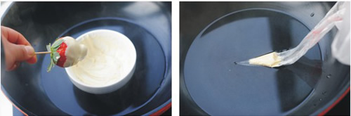 第4步草莓棒棒糖的家常做法图片步骤