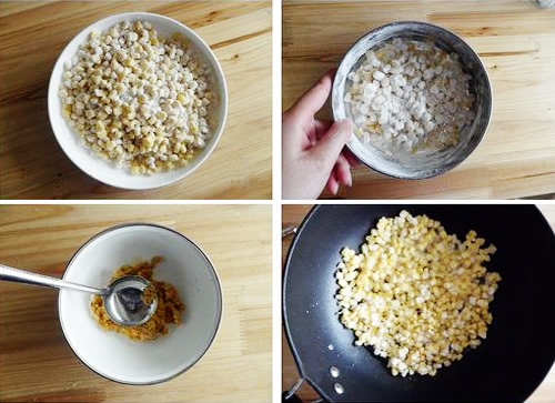 第2步金沙玉米的家常做法图片步骤