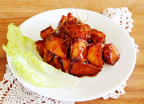 营养宴客小吃 拔丝地瓜的做法图解,如何做,拔丝地瓜怎么做好吃的做法