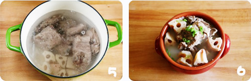 第4步莲藕猪骨汤的家常做法图片步骤