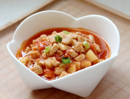 家常开胃菜 番茄鸡丁的做法图解,如何做,番茄鸡丁怎么做好吃的做法