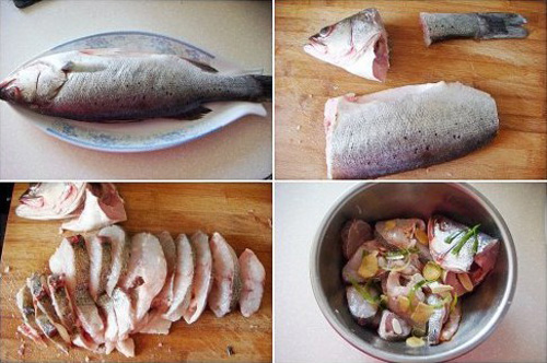 第2步清蒸开屏鲈鱼的家常做法图片步骤