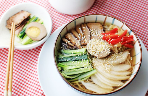 夏日营养早餐 茶汤冷面的做法图解,如何做,茶汤冷面怎么做好吃的做法