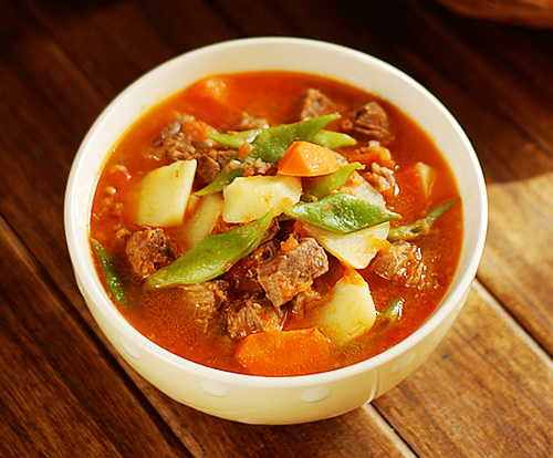 鲜蔬开胃汤 土豆蕃茄牛腩汤的做法图解,如何做,土豆蕃茄牛腩汤怎么做好吃的做法
