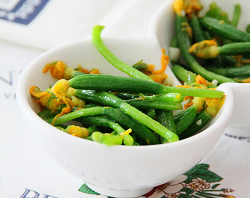 第4步清炒黄瓜花的家常做法图片步骤