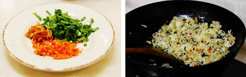 第2步增进孩子食欲的蔬菜饭团的家常做法图片步骤