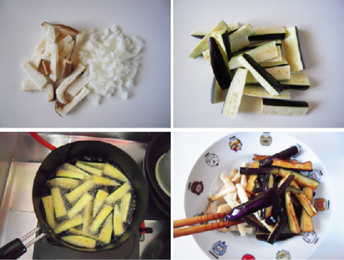 第3步鱼香茄子煲的家常做法图片步骤