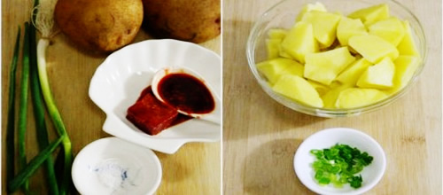 第2步普通变华丽的玫瑰腐乳烧土豆的家常做法图片步骤