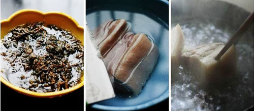 第2步霉干菜扣肉的家常做法图片步骤