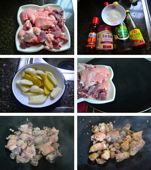 第2步香焖猪手的家常做法图片步骤