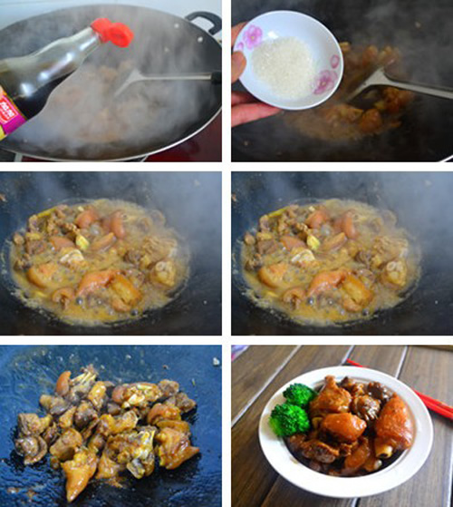 第4步香焖猪手的家常做法图片步骤