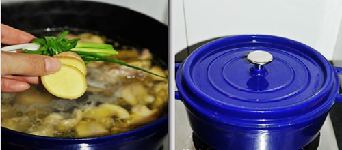 第4步山药炖鸡汤的家常做法图片步骤