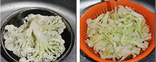 第2步辣炒菜花的家常做法图片步骤