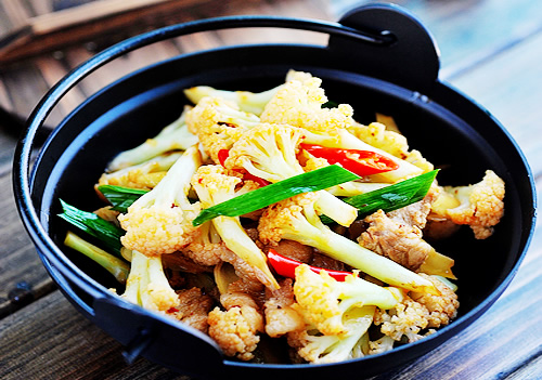 第7步辣炒菜花的家常做法图片步骤