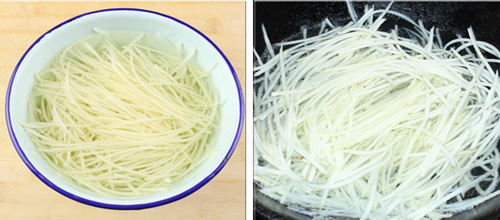 第3步炝炒土豆丝的家常做法图片步骤