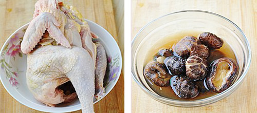 第2步菇香另类的花菇炖鸡汤的家常做法图片步骤