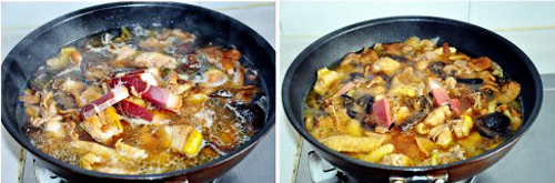 第5步小鸡炖蘑菇的家常做法图片步骤