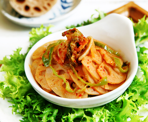 泡菜炒藕片的做法 泡菜炒藕片的做法