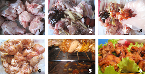 第2步打造完美的香烤翅根的家常做法图片步骤