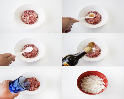 第2步京酱肉丝的家常做法图片步骤