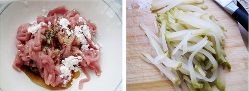 第2步榨菜炒肉丝的家常做法图片步骤