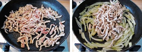 第3步榨菜炒肉丝的家常做法图片步骤