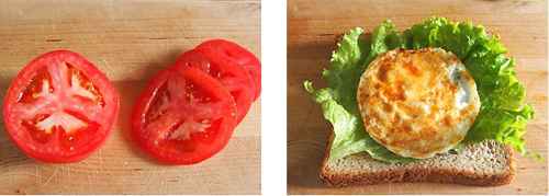 第3步肉蛋双夹三明治的家常做法图片步骤