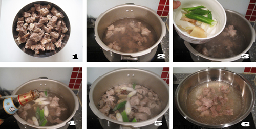 第2步清炖白萝卜牛腩汤的家常做法图片步骤